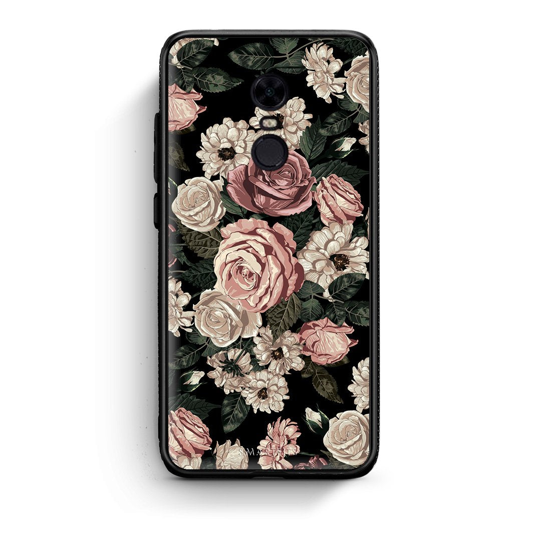 4 - Xiaomi Redmi 5 Plus Wild Roses Flower case, cover, bumper