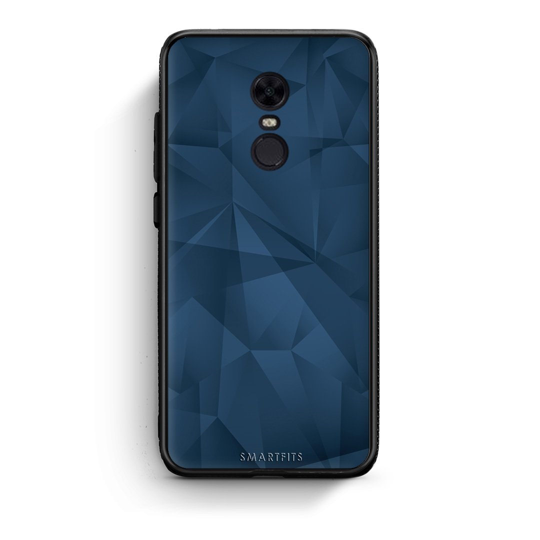39 - Xiaomi Redmi 5 Plus  Blue Abstract Geometric case, cover, bumper