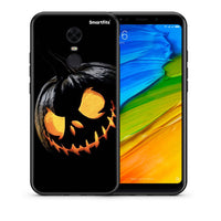 Thumbnail for Θήκη Xiaomi Redmi 5 Plus Halloween Scary Pumpkin από τη Smartfits με σχέδιο στο πίσω μέρος και μαύρο περίβλημα | Xiaomi Redmi 5 Plus Halloween Scary Pumpkin case with colorful back and black bezels