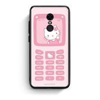 Thumbnail for Xiaomi Redmi 5 Plus Hello Kitten Θήκη Αγίου Βαλεντίνου από τη Smartfits με σχέδιο στο πίσω μέρος και μαύρο περίβλημα | Smartphone case with colorful back and black bezels by Smartfits