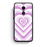 Thumbnail for Xiaomi Redmi 5 Plus Lilac Hearts θήκη από τη Smartfits με σχέδιο στο πίσω μέρος και μαύρο περίβλημα | Smartphone case with colorful back and black bezels by Smartfits