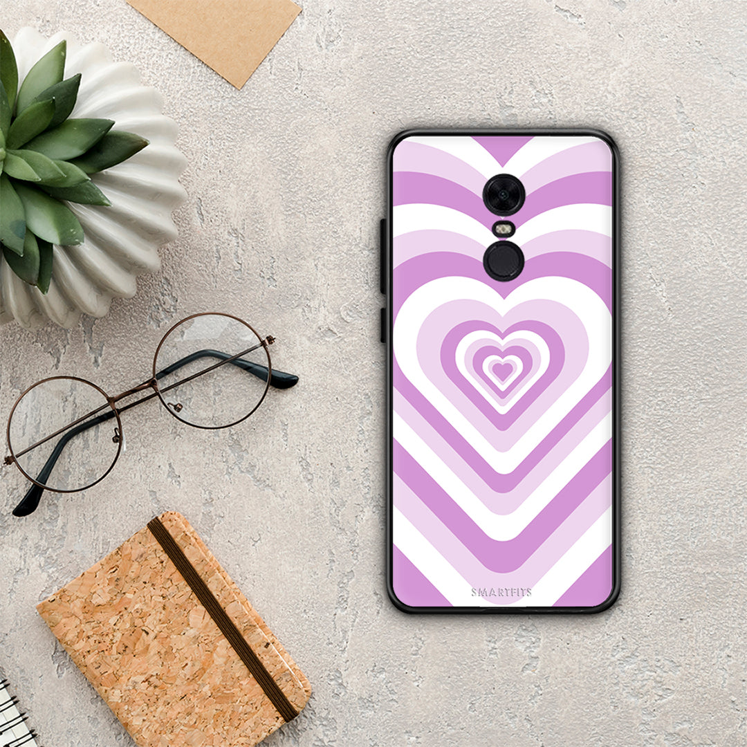 Lilac Hearts - Xiaomi Redmi 5 Plus θήκη