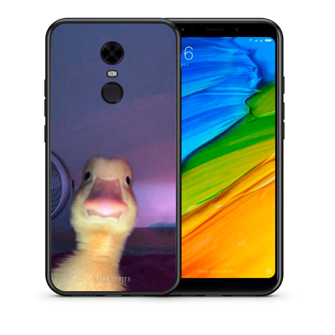 Θήκη Xiaomi Redmi 5 Plus Meme Duck από τη Smartfits με σχέδιο στο πίσω μέρος και μαύρο περίβλημα | Xiaomi Redmi 5 Plus Meme Duck case with colorful back and black bezels