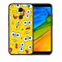Thumbnail for Θήκη Xiaomi Redmi 5 Plus Sponge PopArt από τη Smartfits με σχέδιο στο πίσω μέρος και μαύρο περίβλημα | Xiaomi Redmi 5 Plus Sponge PopArt case with colorful back and black bezels