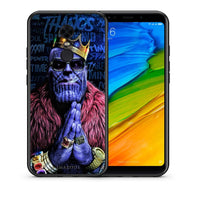 Thumbnail for Θήκη Xiaomi Redmi 5 Plus Thanos PopArt από τη Smartfits με σχέδιο στο πίσω μέρος και μαύρο περίβλημα | Xiaomi Redmi 5 Plus Thanos PopArt case with colorful back and black bezels