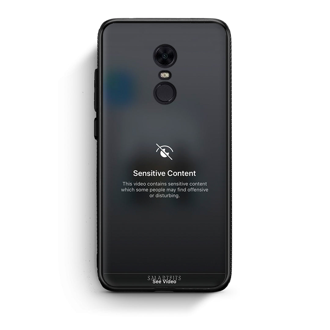 Xiaomi Redmi 5 Plus Sensitive Content θήκη από τη Smartfits με σχέδιο στο πίσω μέρος και μαύρο περίβλημα | Smartphone case with colorful back and black bezels by Smartfits