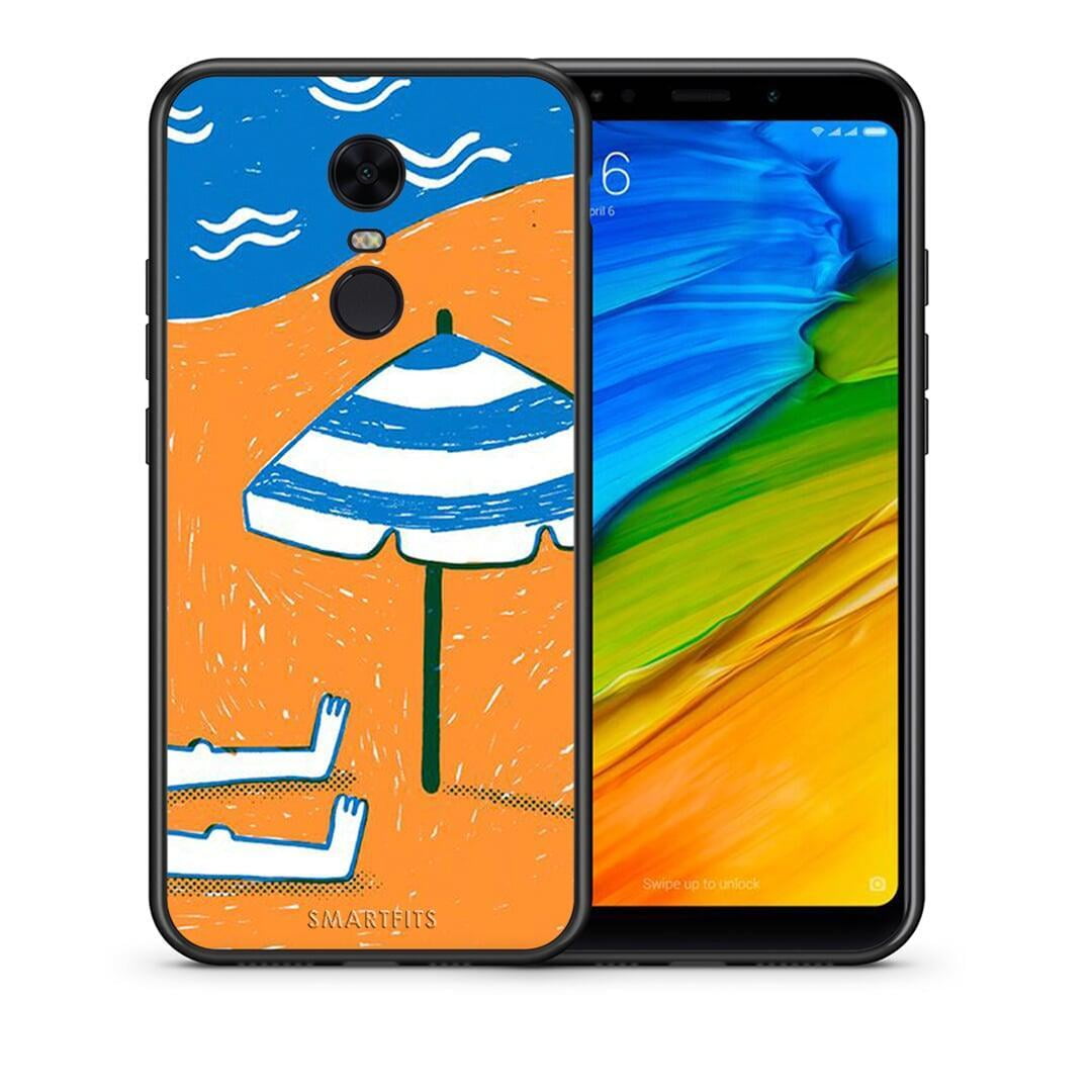 Θήκη Xiaomi Redmi 5 Plus Summering από τη Smartfits με σχέδιο στο πίσω μέρος και μαύρο περίβλημα | Xiaomi Redmi 5 Plus Summering case with colorful back and black bezels