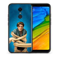 Thumbnail for Θήκη Αγίου Βαλεντίνου Xiaomi Redmi 5 Plus Tangled 1 από τη Smartfits με σχέδιο στο πίσω μέρος και μαύρο περίβλημα | Xiaomi Redmi 5 Plus Tangled 1 case with colorful back and black bezels