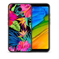 Thumbnail for Θήκη Xiaomi Redmi 5 Plus Tropical Flowers από τη Smartfits με σχέδιο στο πίσω μέρος και μαύρο περίβλημα | Xiaomi Redmi 5 Plus Tropical Flowers case with colorful back and black bezels