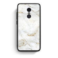 Thumbnail for Xiaomi Redmi 5 Plus White Gold Marble θήκη από τη Smartfits με σχέδιο στο πίσω μέρος και μαύρο περίβλημα | Smartphone case with colorful back and black bezels by Smartfits