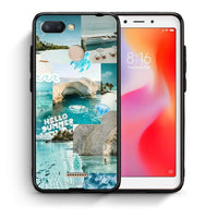 Thumbnail for Θήκη Xiaomi Redmi 6 Aesthetic Summer από τη Smartfits με σχέδιο στο πίσω μέρος και μαύρο περίβλημα | Xiaomi Redmi 6 Aesthetic Summer case with colorful back and black bezels