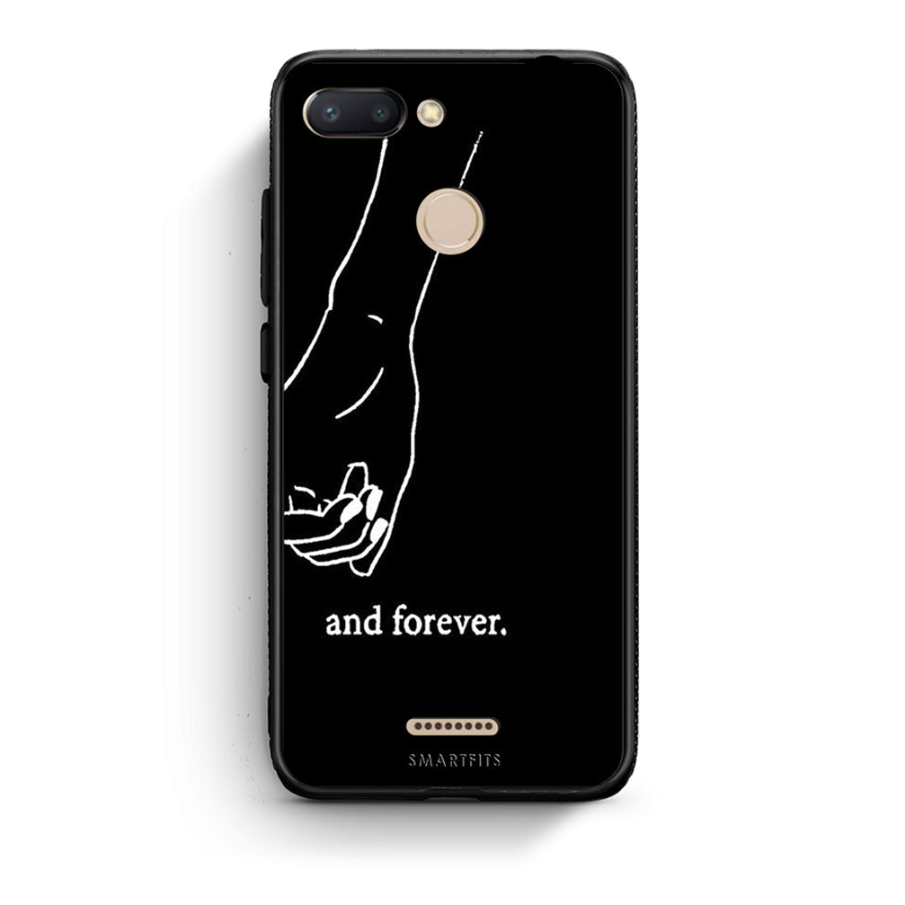 Xiaomi Redmi 6 Always & Forever 2 Θήκη Αγίου Βαλεντίνου από τη Smartfits με σχέδιο στο πίσω μέρος και μαύρο περίβλημα | Smartphone case with colorful back and black bezels by Smartfits