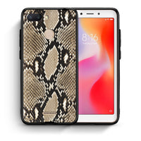 Thumbnail for Θήκη Xiaomi Redmi 6 Fashion Snake Animal από τη Smartfits με σχέδιο στο πίσω μέρος και μαύρο περίβλημα | Xiaomi Redmi 6 Fashion Snake Animal case with colorful back and black bezels