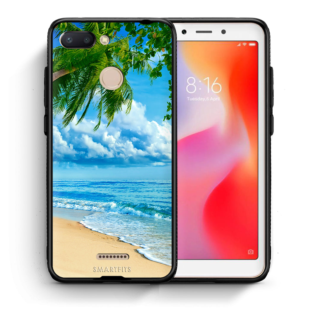 Θήκη Xiaomi Redmi 6 Beautiful Beach από τη Smartfits με σχέδιο στο πίσω μέρος και μαύρο περίβλημα | Xiaomi Redmi 6 Beautiful Beach case with colorful back and black bezels