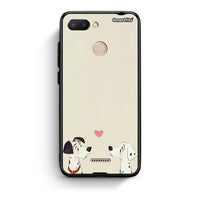 Thumbnail for Xiaomi Redmi 6 Dalmatians Love θήκη από τη Smartfits με σχέδιο στο πίσω μέρος και μαύρο περίβλημα | Smartphone case with colorful back and black bezels by Smartfits
