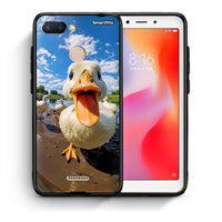 Thumbnail for Θήκη Xiaomi Redmi 6 Duck Face από τη Smartfits με σχέδιο στο πίσω μέρος και μαύρο περίβλημα | Xiaomi Redmi 6 Duck Face case with colorful back and black bezels