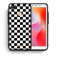 Thumbnail for Θήκη Xiaomi Redmi 6 Squares Geometric από τη Smartfits με σχέδιο στο πίσω μέρος και μαύρο περίβλημα | Xiaomi Redmi 6 Squares Geometric case with colorful back and black bezels