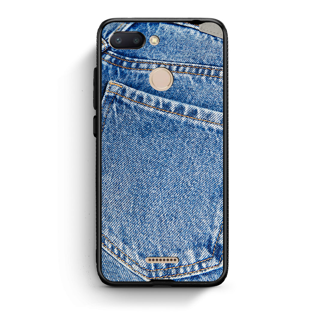 Xiaomi Redmi 6 Jeans Pocket θήκη από τη Smartfits με σχέδιο στο πίσω μέρος και μαύρο περίβλημα | Smartphone case with colorful back and black bezels by Smartfits