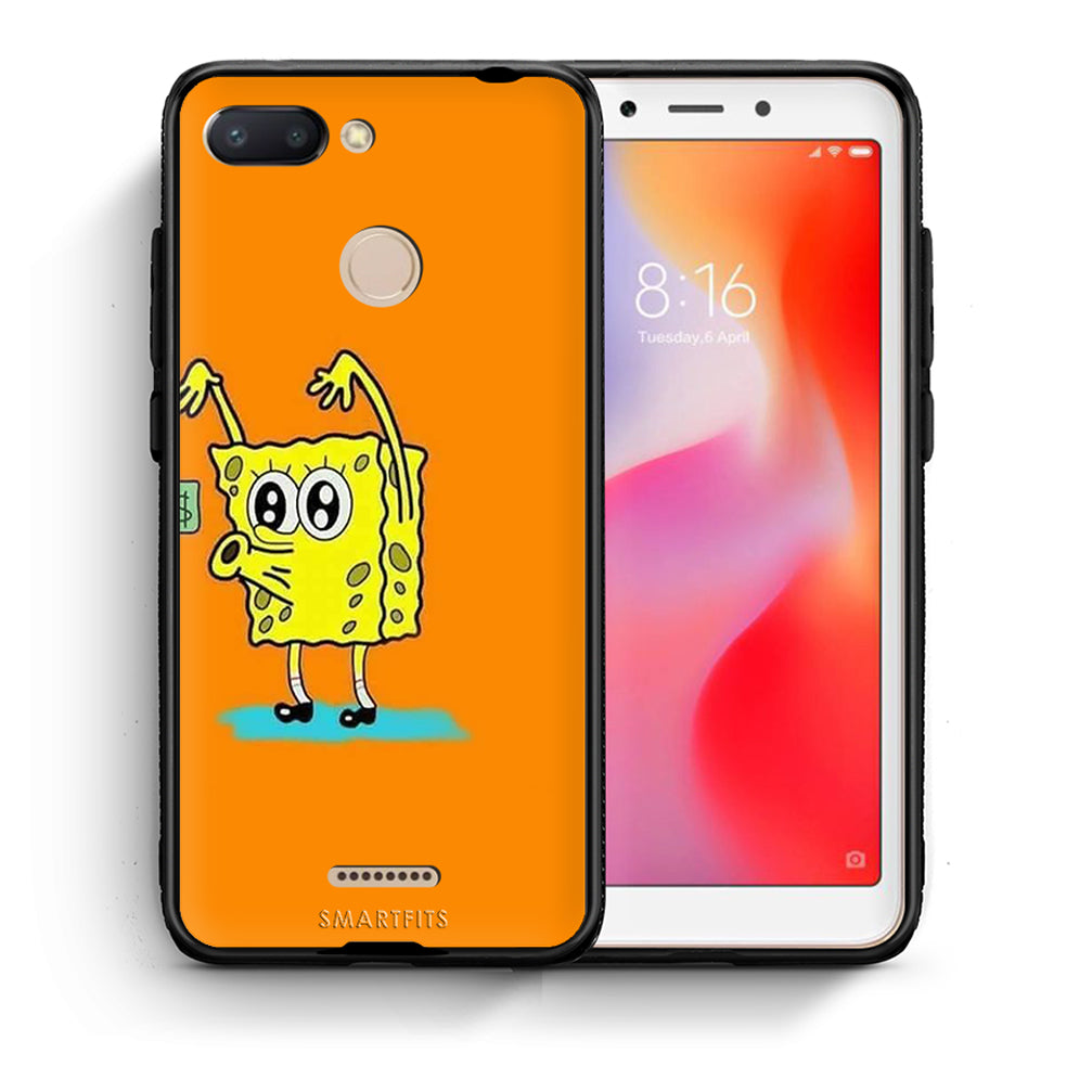 Θήκη Αγίου Βαλεντίνου Xiaomi Redmi 6 No Money 2 από τη Smartfits με σχέδιο στο πίσω μέρος και μαύρο περίβλημα | Xiaomi Redmi 6 No Money 2 case with colorful back and black bezels