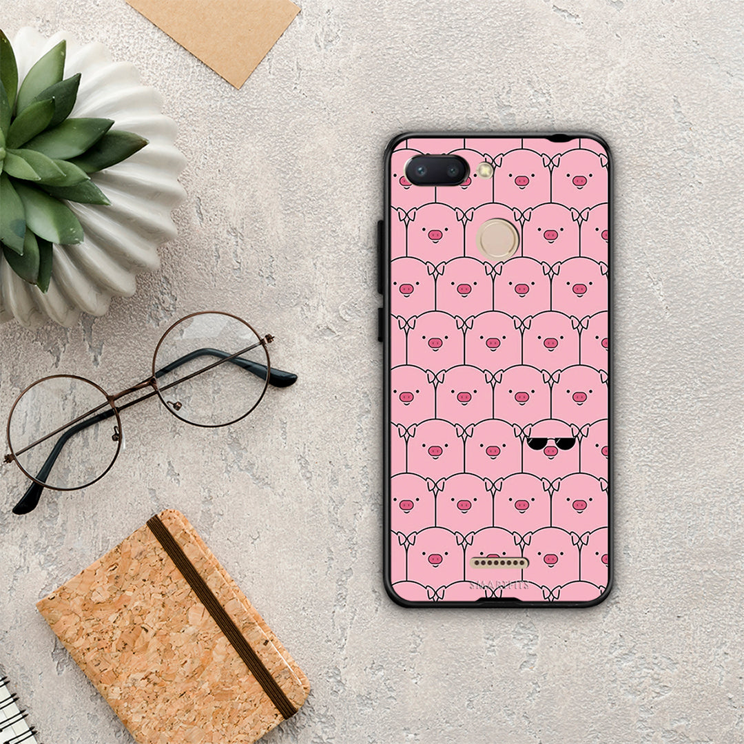 Pig Glasses - Xiaomi Redmi 6 case