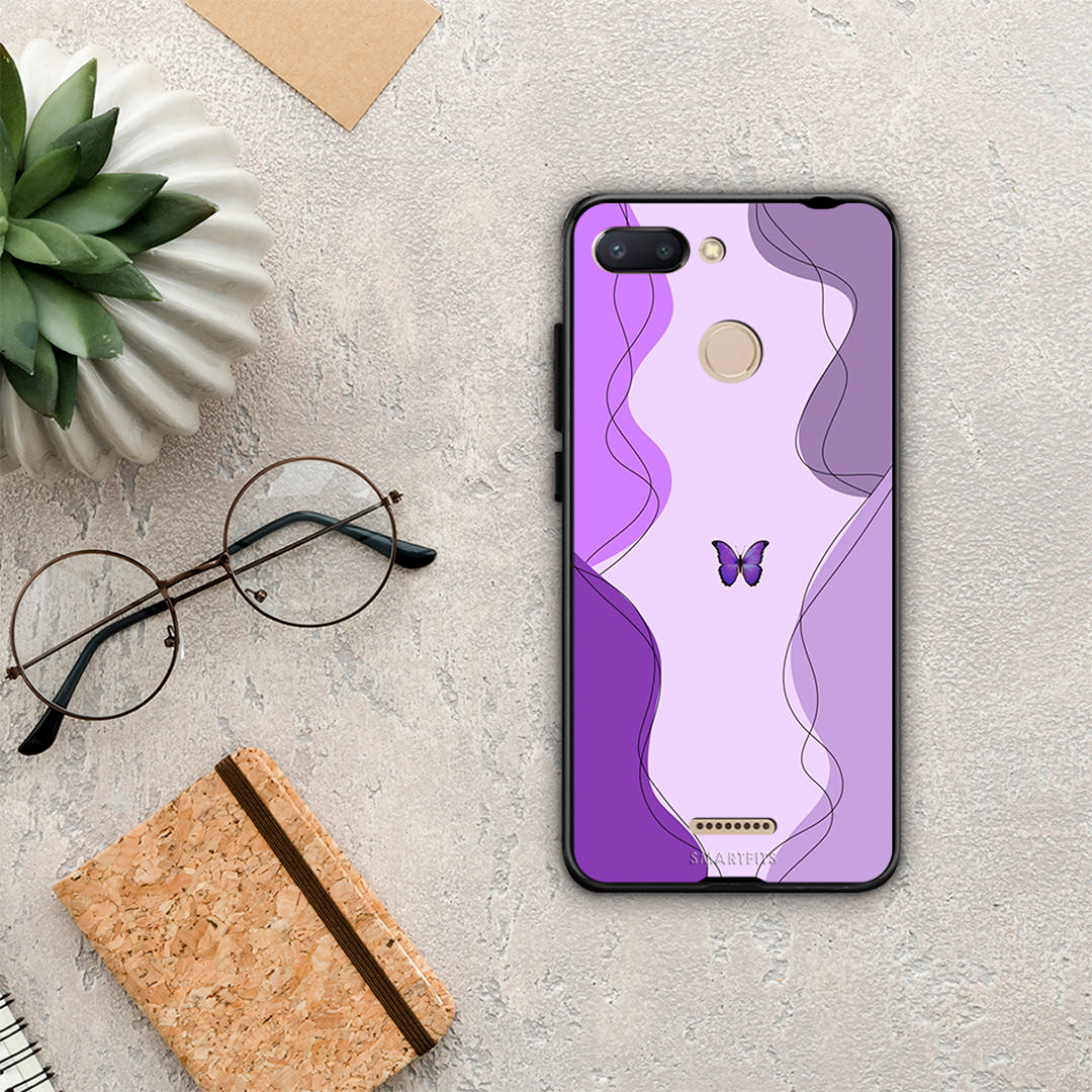 Purple Mariposa - Xiaomi Redmi 6 case