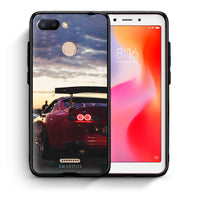 Thumbnail for Θήκη Xiaomi Redmi 6 Racing Supra από τη Smartfits με σχέδιο στο πίσω μέρος και μαύρο περίβλημα | Xiaomi Redmi 6 Racing Supra case with colorful back and black bezels