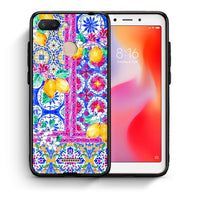 Thumbnail for Θήκη Xiaomi Redmi 6 Retro Spring από τη Smartfits με σχέδιο στο πίσω μέρος και μαύρο περίβλημα | Xiaomi Redmi 6 Retro Spring case with colorful back and black bezels