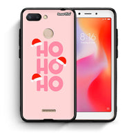 Thumbnail for Θήκη Xiaomi Redmi 6 Xmas Ho Ho Ho από τη Smartfits με σχέδιο στο πίσω μέρος και μαύρο περίβλημα | Xiaomi Redmi 6 Xmas Ho Ho Ho case with colorful back and black bezels