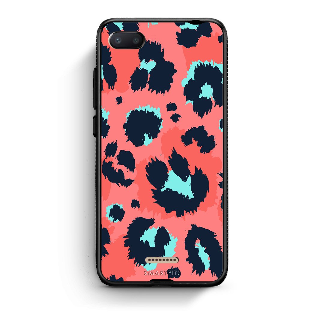 22 - Xiaomi Redmi 6A Pink Leopard Animal case, cover, bumper