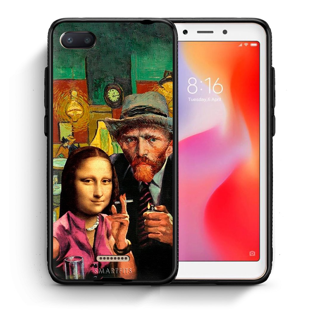 Θήκη Xiaomi Redmi 6A Funny Art από τη Smartfits με σχέδιο στο πίσω μέρος και μαύρο περίβλημα | Xiaomi Redmi 6A Funny Art case with colorful back and black bezels