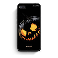 Thumbnail for Xiaomi Redmi 6A Halloween Scary Pumpkin Θήκη από τη Smartfits με σχέδιο στο πίσω μέρος και μαύρο περίβλημα | Smartphone case with colorful back and black bezels by Smartfits