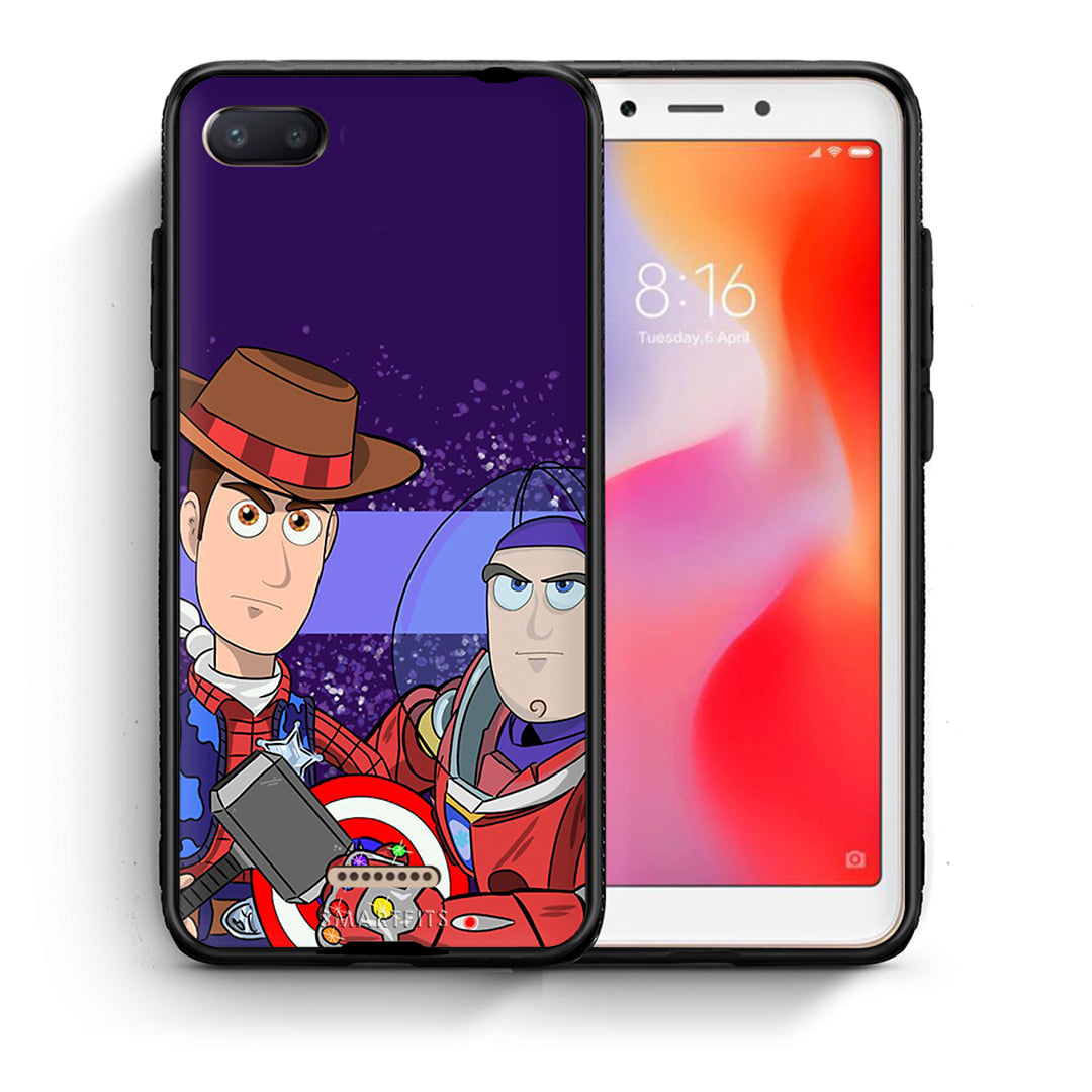 Θήκη Xiaomi Redmi 6A Infinity Story από τη Smartfits με σχέδιο στο πίσω μέρος και μαύρο περίβλημα | Xiaomi Redmi 6A Infinity Story case with colorful back and black bezels