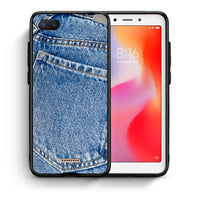 Thumbnail for Θήκη Xiaomi Redmi 6A Jeans Pocket από τη Smartfits με σχέδιο στο πίσω μέρος και μαύρο περίβλημα | Xiaomi Redmi 6A Jeans Pocket case with colorful back and black bezels