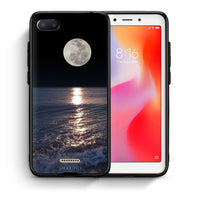 Thumbnail for Θήκη Xiaomi Redmi 6A Moon Landscape από τη Smartfits με σχέδιο στο πίσω μέρος και μαύρο περίβλημα | Xiaomi Redmi 6A Moon Landscape case with colorful back and black bezels