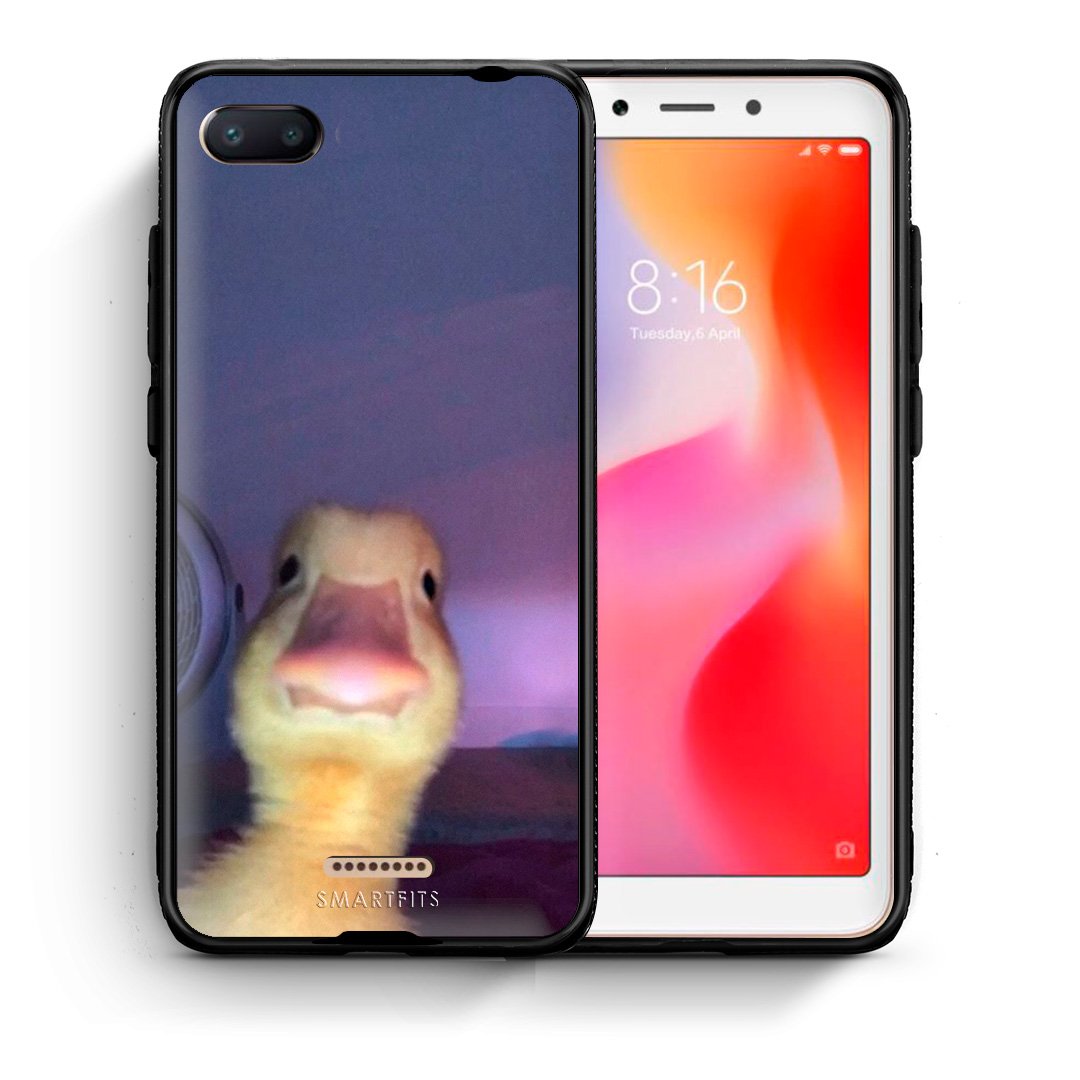 Θήκη Xiaomi Redmi 6A Meme Duck από τη Smartfits με σχέδιο στο πίσω μέρος και μαύρο περίβλημα | Xiaomi Redmi 6A Meme Duck case with colorful back and black bezels