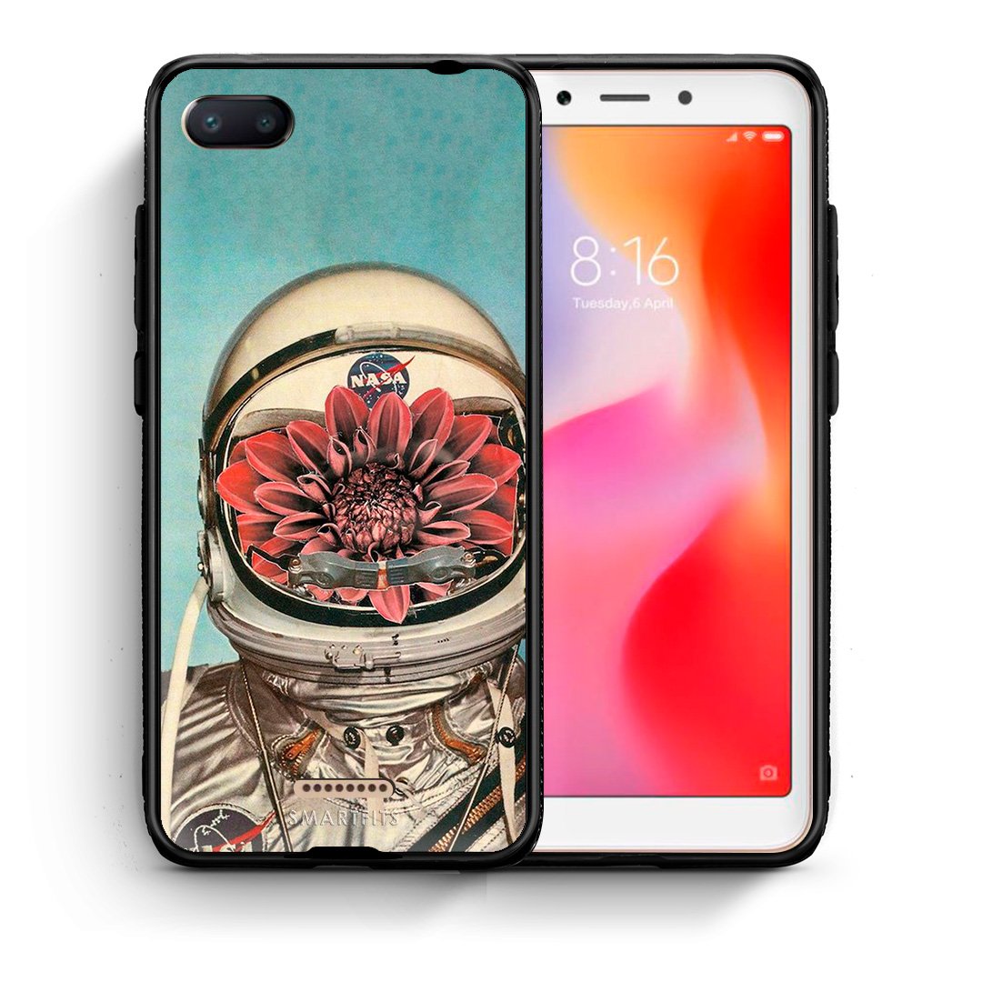 Θήκη Xiaomi Redmi 6A Nasa Bloom από τη Smartfits με σχέδιο στο πίσω μέρος και μαύρο περίβλημα | Xiaomi Redmi 6A Nasa Bloom case with colorful back and black bezels