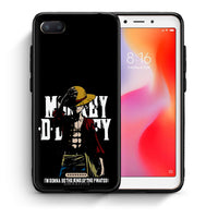 Thumbnail for Θήκη Xiaomi Redmi 6A Pirate King από τη Smartfits με σχέδιο στο πίσω μέρος και μαύρο περίβλημα | Xiaomi Redmi 6A Pirate King case with colorful back and black bezels