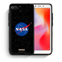 Thumbnail for Θήκη Xiaomi Redmi 6A NASA PopArt από τη Smartfits με σχέδιο στο πίσω μέρος και μαύρο περίβλημα | Xiaomi Redmi 6A NASA PopArt case with colorful back and black bezels