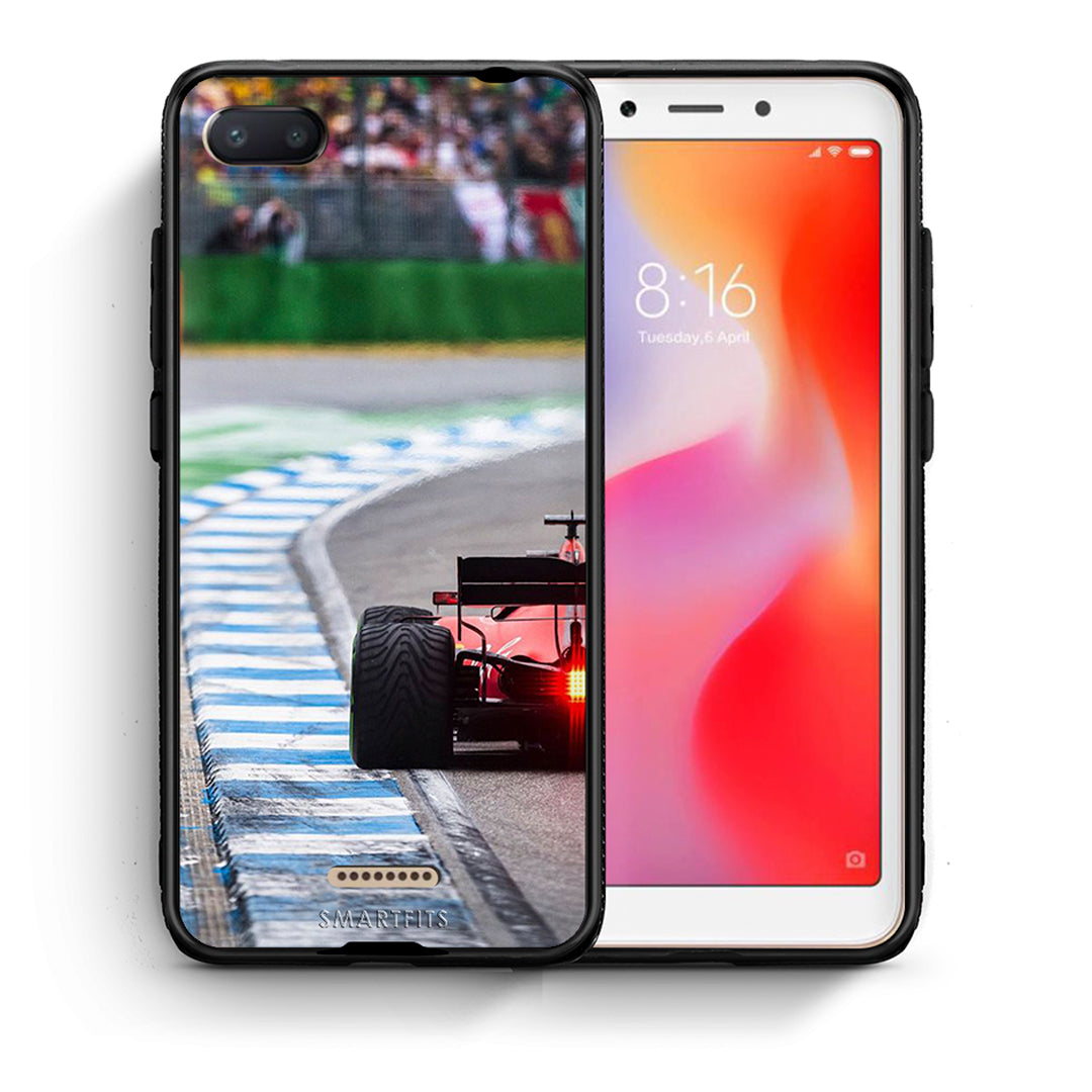 Θήκη Xiaomi Redmi 6A Racing Vibes από τη Smartfits με σχέδιο στο πίσω μέρος και μαύρο περίβλημα | Xiaomi Redmi 6A Racing Vibes case with colorful back and black bezels