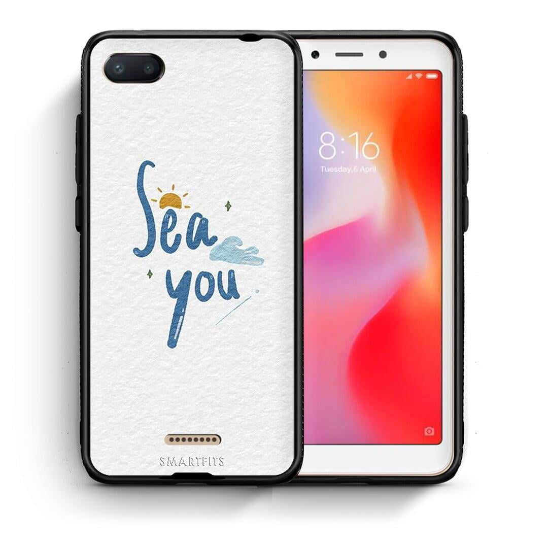 Θήκη Xiaomi Redmi 6A Sea You από τη Smartfits με σχέδιο στο πίσω μέρος και μαύρο περίβλημα | Xiaomi Redmi 6A Sea You case with colorful back and black bezels