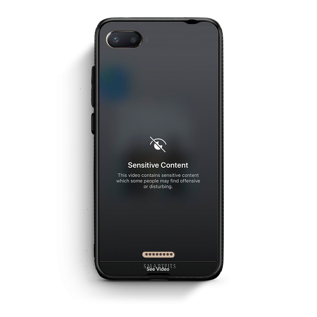 Xiaomi Redmi 6A Sensitive Content θήκη από τη Smartfits με σχέδιο στο πίσω μέρος και μαύρο περίβλημα | Smartphone case with colorful back and black bezels by Smartfits