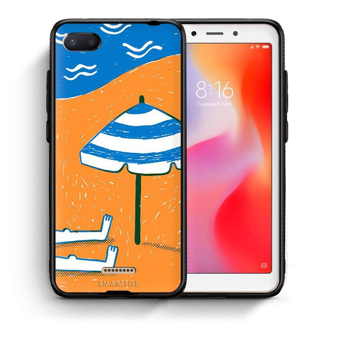 Θήκη Xiaomi Redmi 6A Summering από τη Smartfits με σχέδιο στο πίσω μέρος και μαύρο περίβλημα | Xiaomi Redmi 6A Summering case with colorful back and black bezels