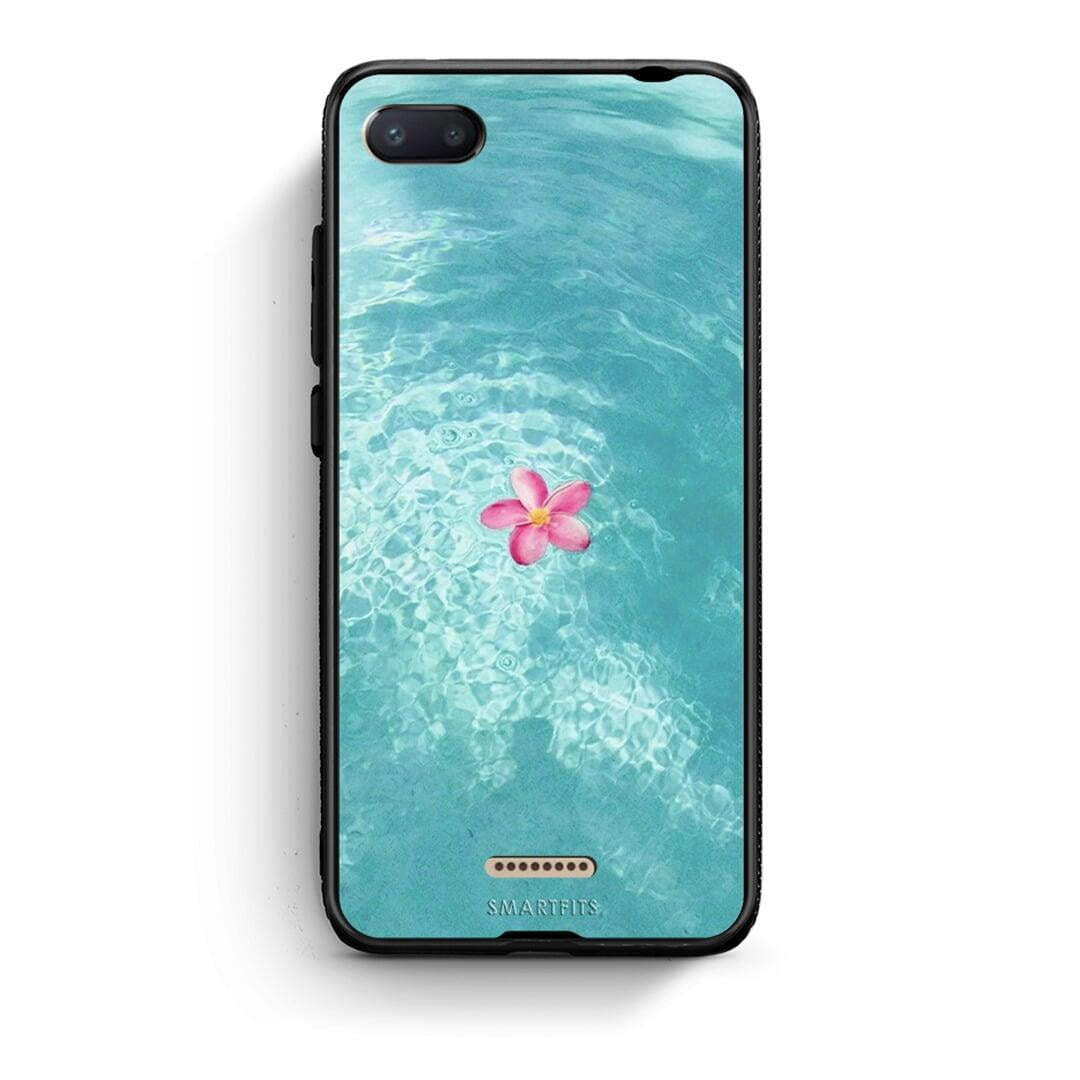 Xiaomi Redmi 6A Water Flower Θήκη από τη Smartfits με σχέδιο στο πίσω μέρος και μαύρο περίβλημα | Smartphone case with colorful back and black bezels by Smartfits