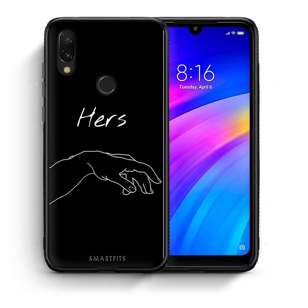 Θήκη Αγίου Βαλεντίνου Xiaomi Redmi 7 Aeshetic Love 1 από τη Smartfits με σχέδιο στο πίσω μέρος και μαύρο περίβλημα | Xiaomi Redmi 7 Aeshetic Love 1 case with colorful back and black bezels