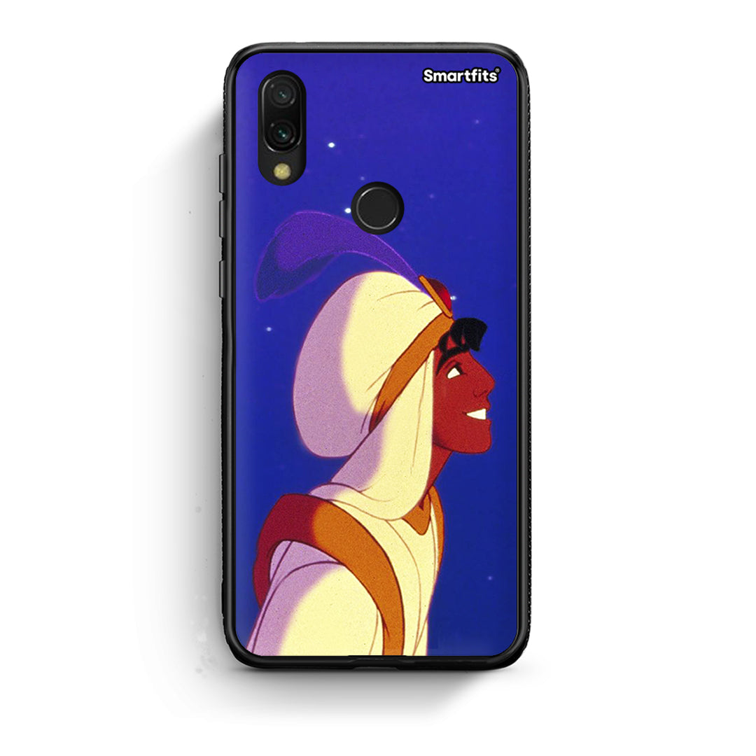 Xiaomi Redmi 7 Alladin And Jasmine Love 1 θήκη από τη Smartfits με σχέδιο στο πίσω μέρος και μαύρο περίβλημα | Smartphone case with colorful back and black bezels by Smartfits