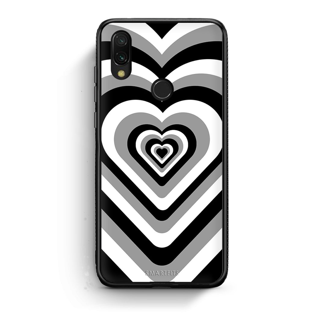 Xiaomi Redmi 7 Black Hearts θήκη από τη Smartfits με σχέδιο στο πίσω μέρος και μαύρο περίβλημα | Smartphone case with colorful back and black bezels by Smartfits