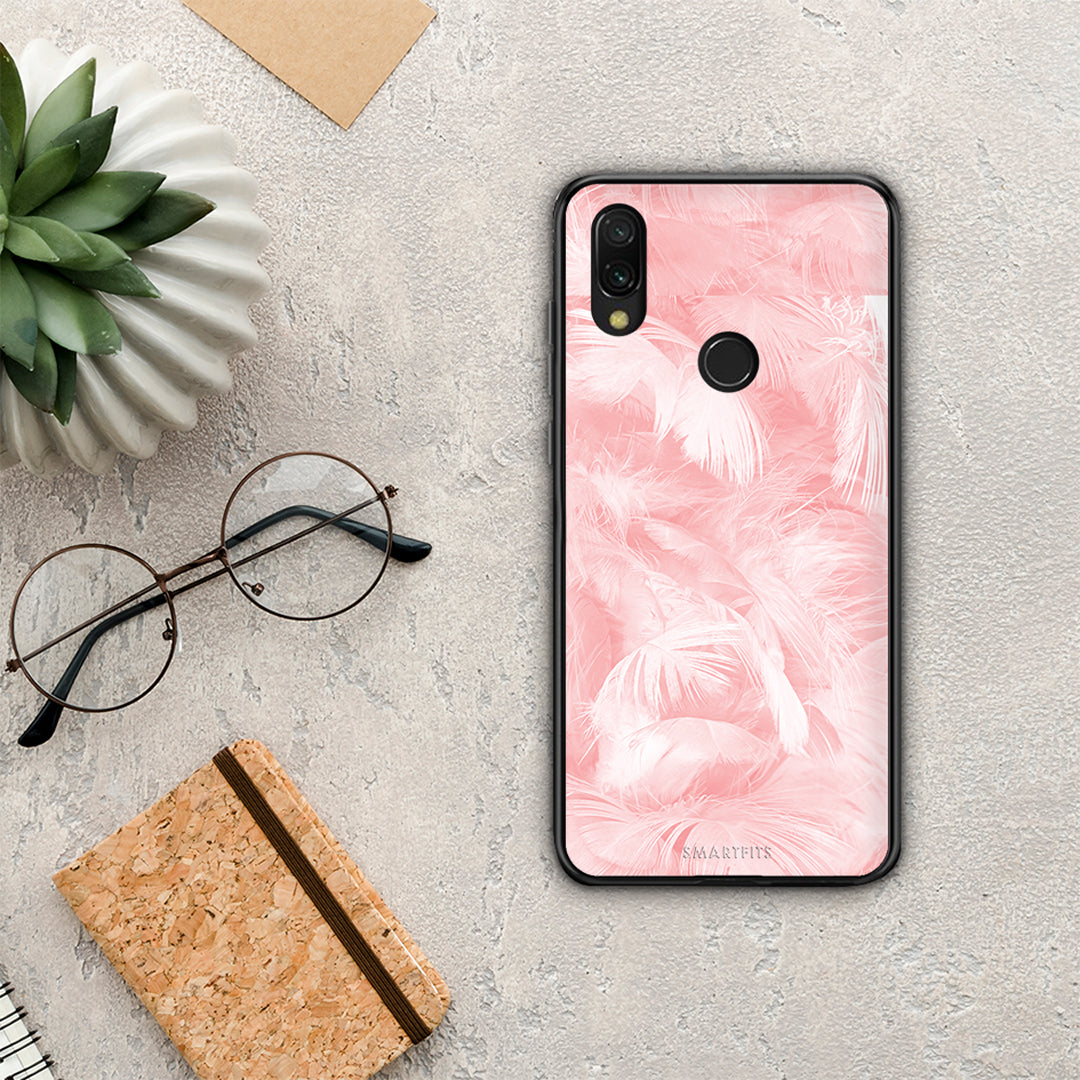 Boho Pink Feather - Xiaomi Redmi 7 case