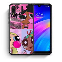 Thumbnail for Θήκη Αγίου Βαλεντίνου Xiaomi Redmi 7 Bubble Girls από τη Smartfits με σχέδιο στο πίσω μέρος και μαύρο περίβλημα | Xiaomi Redmi 7 Bubble Girls case with colorful back and black bezels
