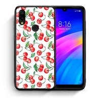 Thumbnail for Θήκη Xiaomi Redmi 7 Cherry Summer από τη Smartfits με σχέδιο στο πίσω μέρος και μαύρο περίβλημα | Xiaomi Redmi 7 Cherry Summer case with colorful back and black bezels