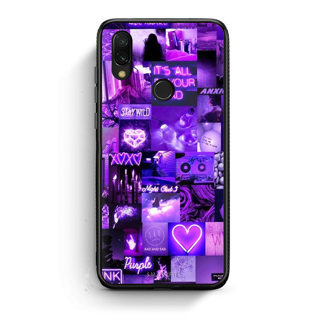 Xiaomi Redmi 7 Collage Stay Wild Θήκη Αγίου Βαλεντίνου από τη Smartfits με σχέδιο στο πίσω μέρος και μαύρο περίβλημα | Smartphone case with colorful back and black bezels by Smartfits